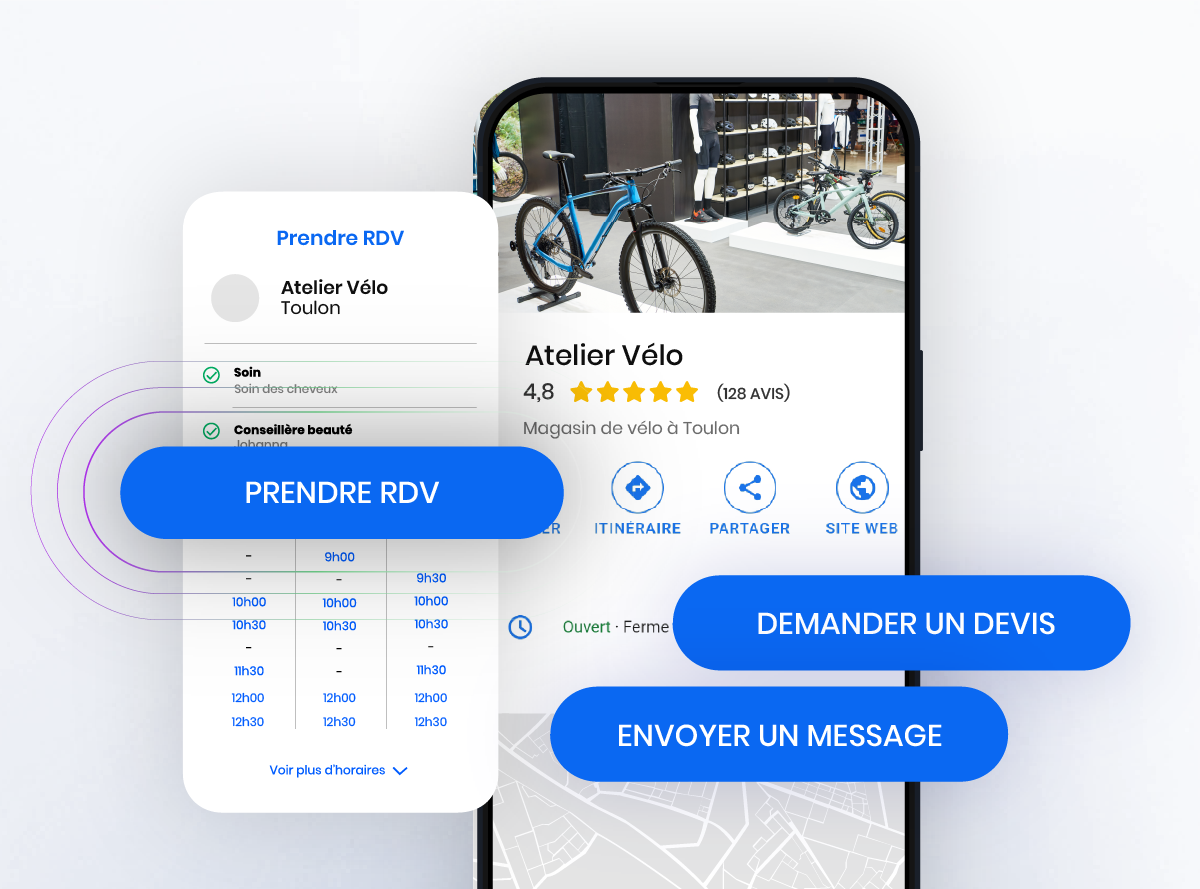 Proposez la prise de RDV en ligne, la messagerie instantanée et le devis en ligne